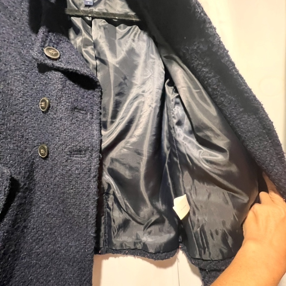 GAP Vintage Women's Wool Blend Navy Peacoat size Medium - Picture 6 of 6